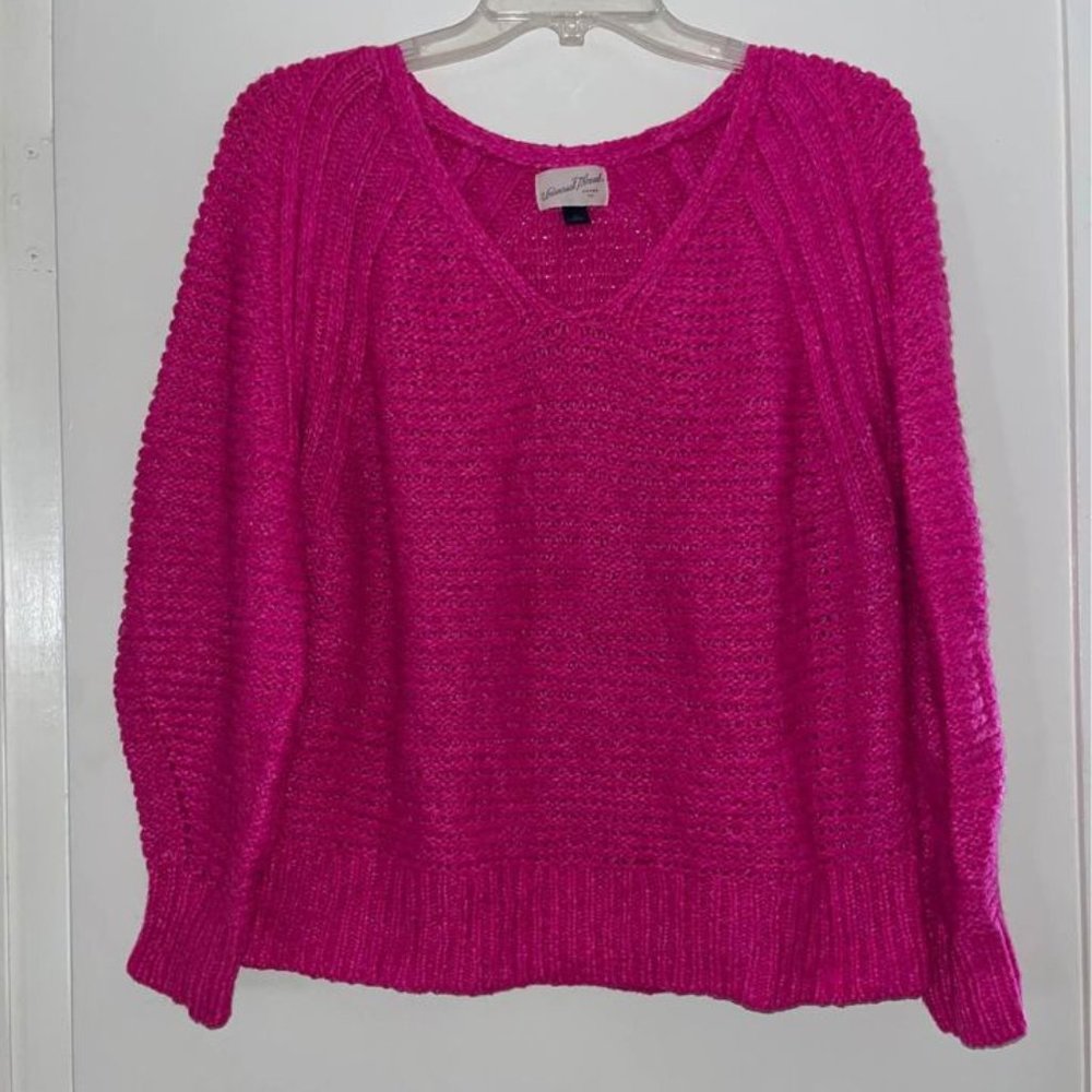 Ladies Deep Pink Sweater by Universal Thread, Large